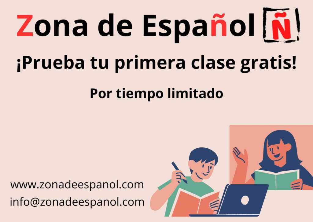 Clases de espanol gratis en la academia de español online Zona de Español. Reserva ya tu primera clase gratuita de español para extranjeros.