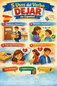 5 usos del verbo dejar en español