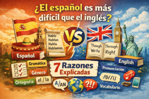 ¿El español es más difícil que el inglés? 7 razones explicadas.