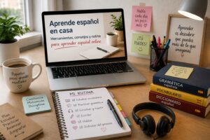 Cómo aprender español en casa: herramientas, consejos y rutina para aprender español online